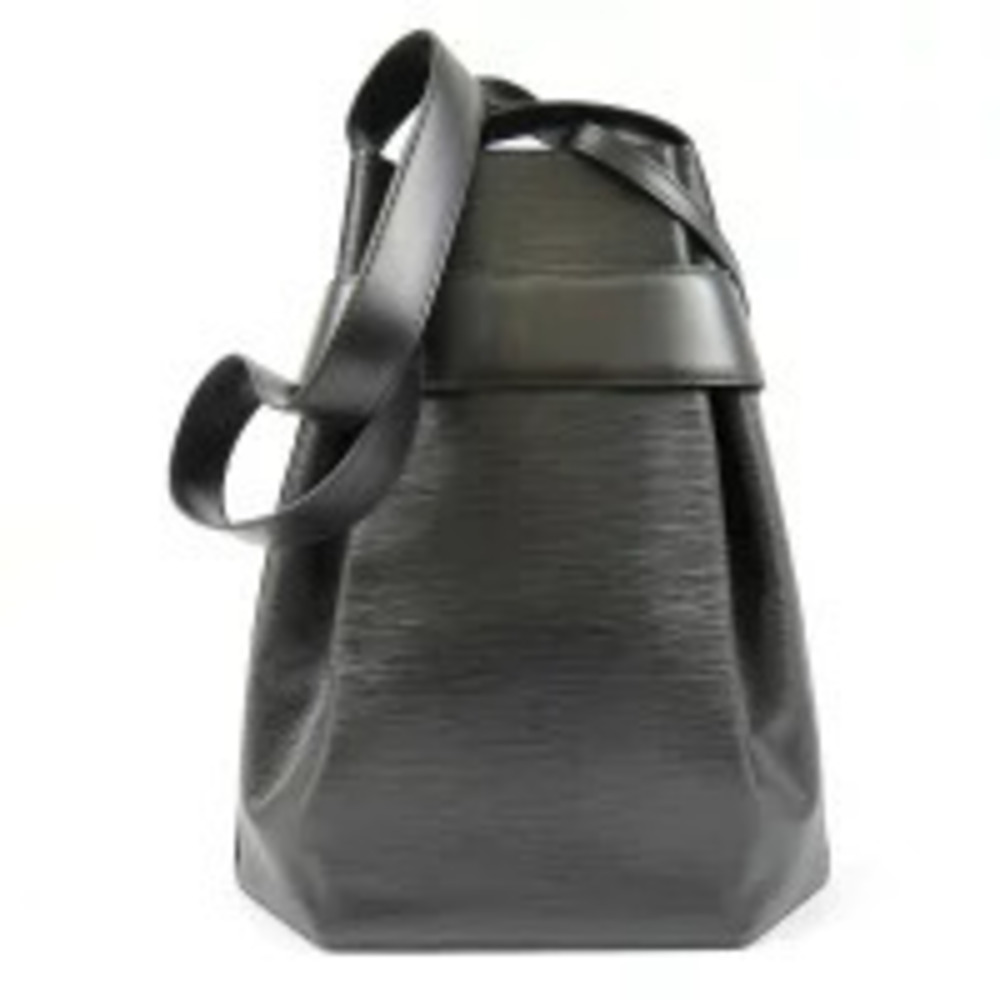 Louis Vuitton Epi Drawstring Leather Bag Black Sac Depaule Shoulder